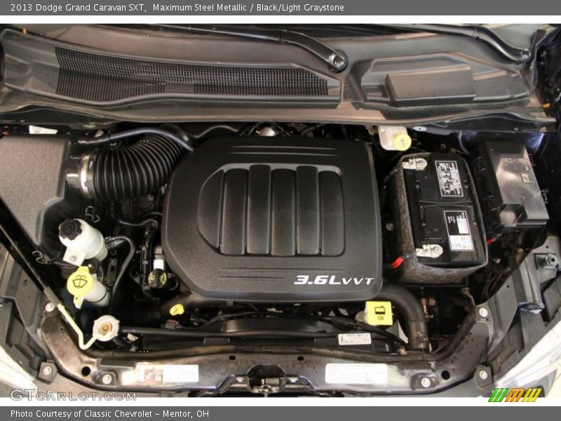 Maximum Steel Metallic / Black/Light Graystone 2013 Dodge Grand Caravan SXT