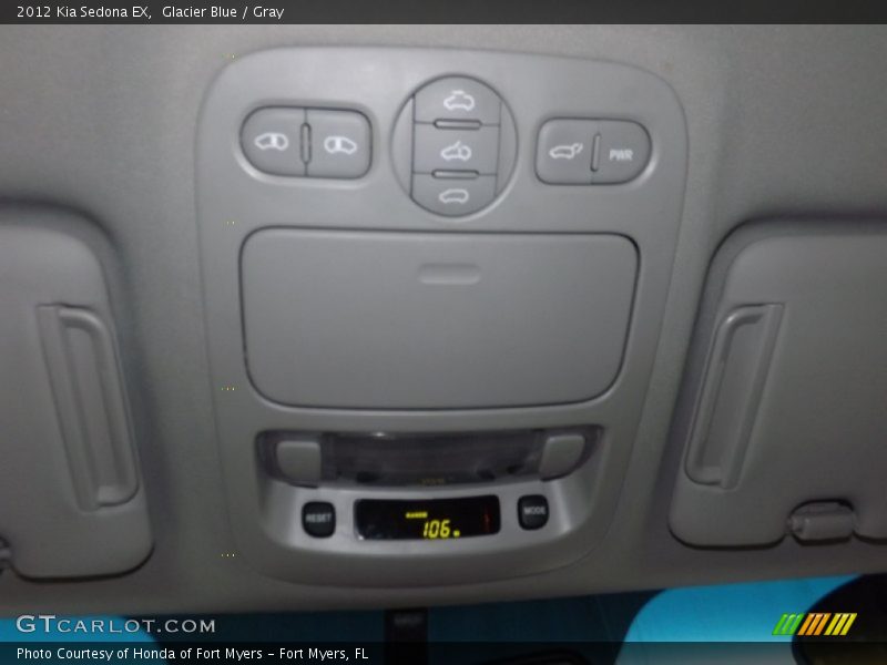 Glacier Blue / Gray 2012 Kia Sedona EX