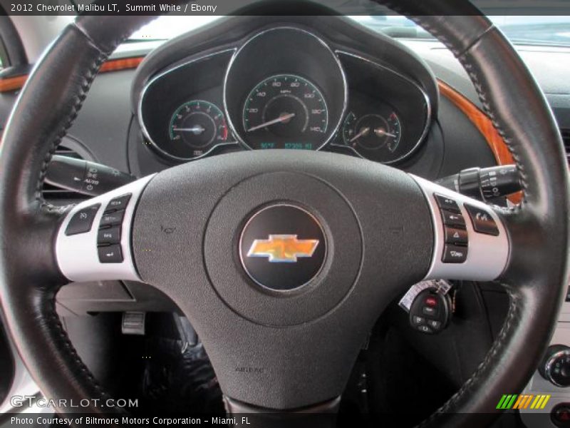 Summit White / Ebony 2012 Chevrolet Malibu LT