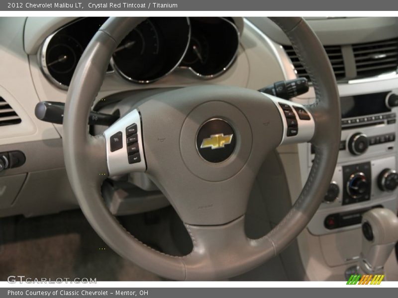Crystal Red Tintcoat / Titanium 2012 Chevrolet Malibu LT