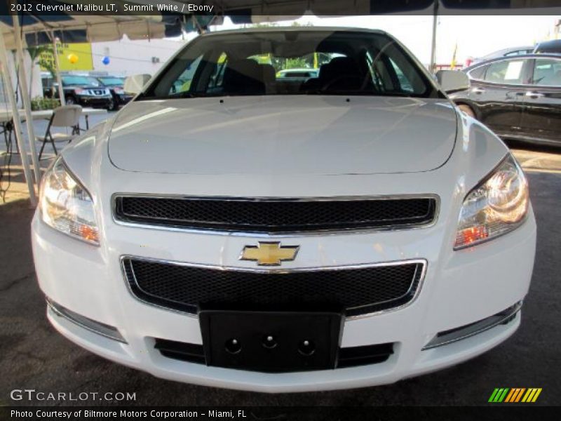 Summit White / Ebony 2012 Chevrolet Malibu LT