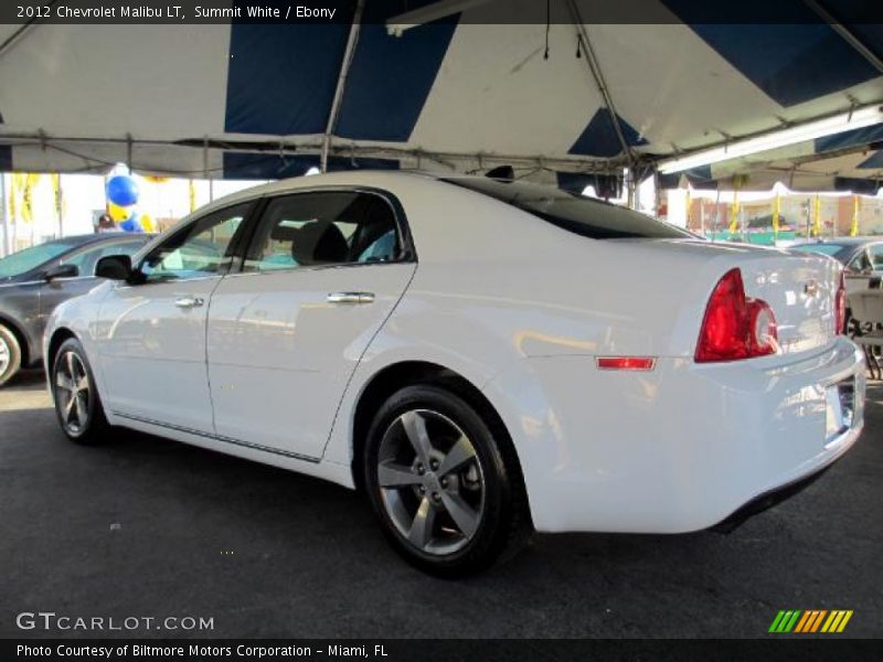 Summit White / Ebony 2012 Chevrolet Malibu LT