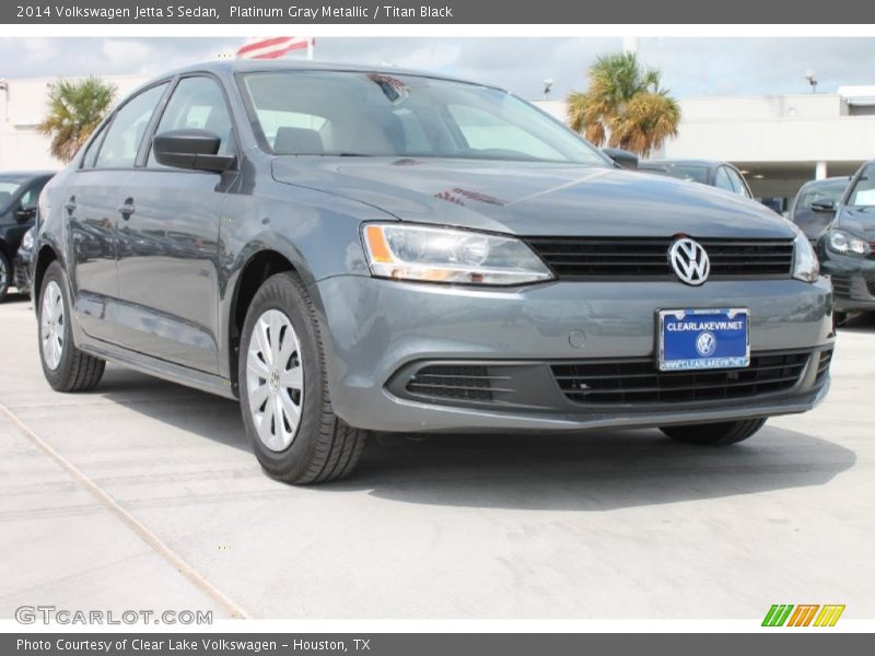Platinum Gray Metallic / Titan Black 2014 Volkswagen Jetta S Sedan