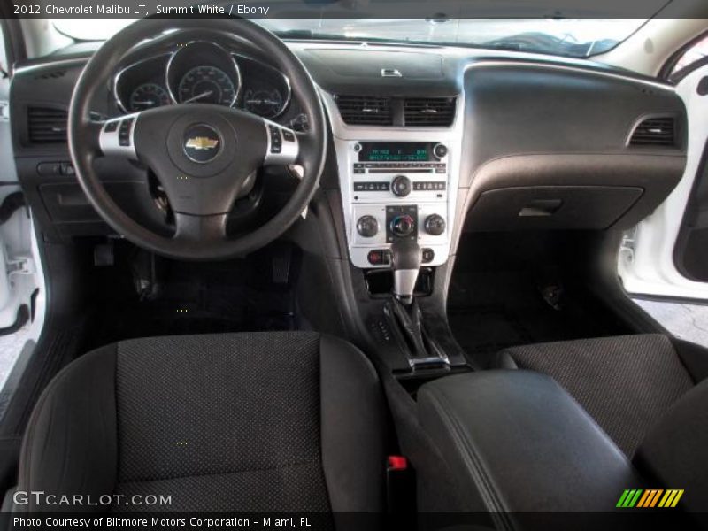 Summit White / Ebony 2012 Chevrolet Malibu LT