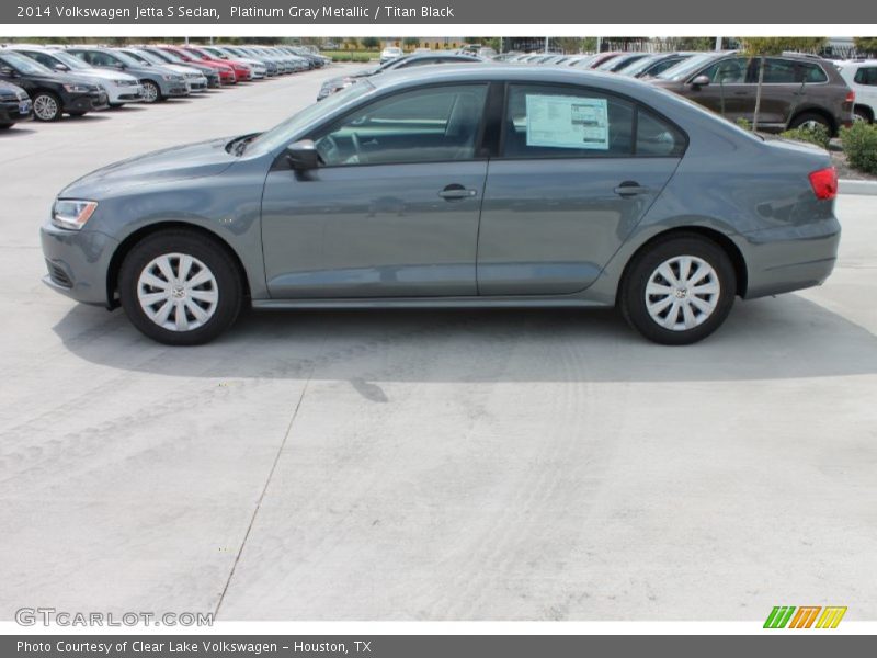 Platinum Gray Metallic / Titan Black 2014 Volkswagen Jetta S Sedan