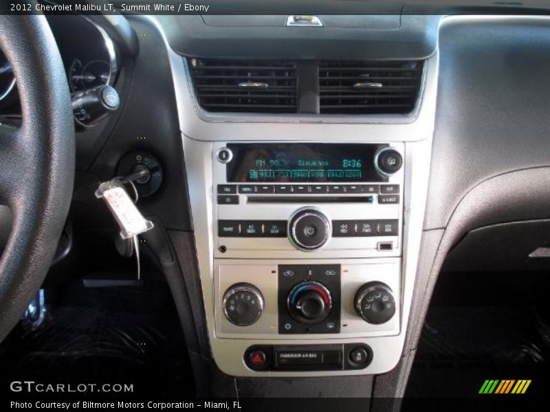 Summit White / Ebony 2012 Chevrolet Malibu LT