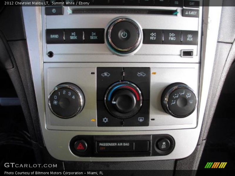 Summit White / Ebony 2012 Chevrolet Malibu LT