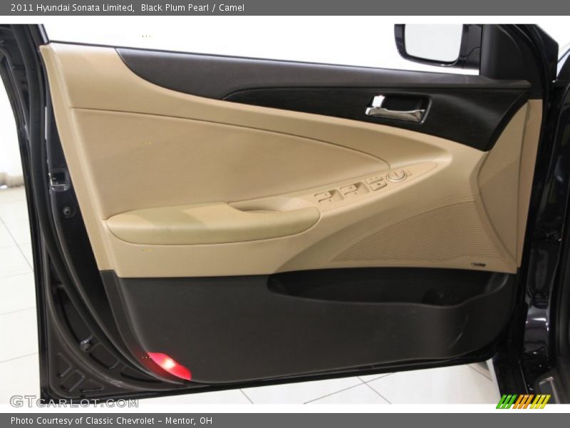 Black Plum Pearl / Camel 2011 Hyundai Sonata Limited