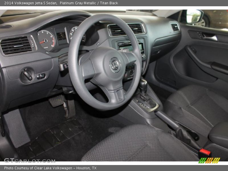 Platinum Gray Metallic / Titan Black 2014 Volkswagen Jetta S Sedan