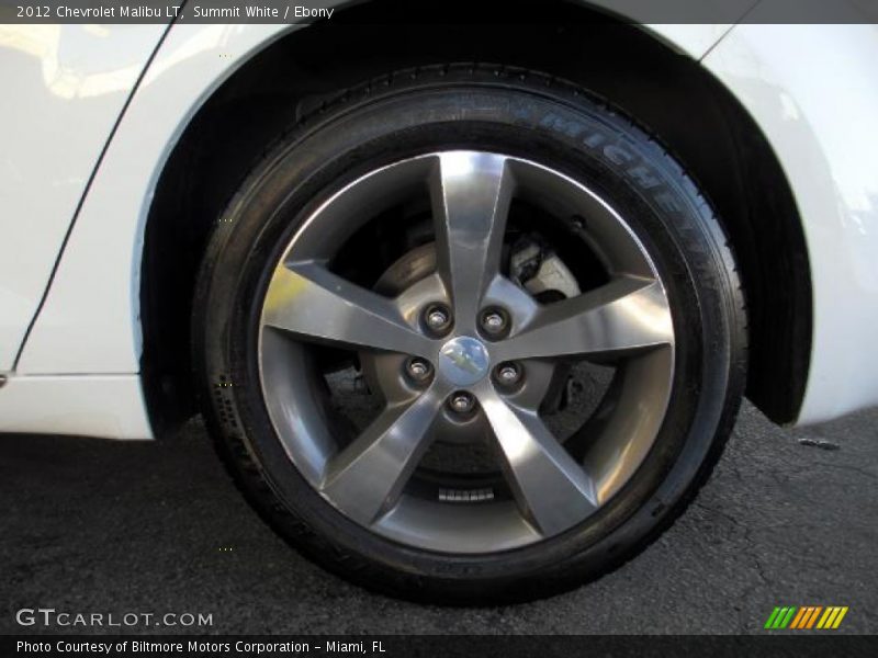 Summit White / Ebony 2012 Chevrolet Malibu LT