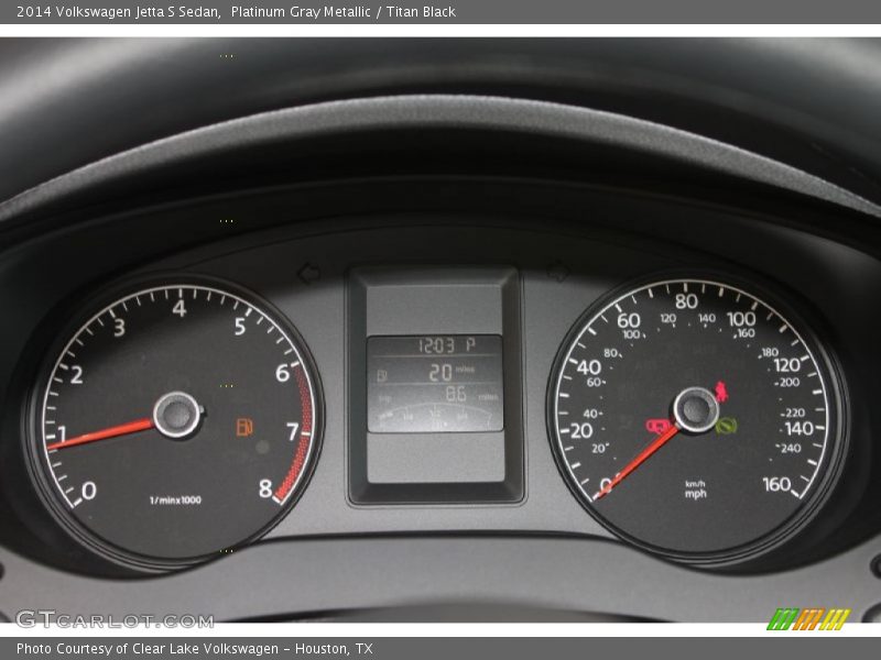 Platinum Gray Metallic / Titan Black 2014 Volkswagen Jetta S Sedan