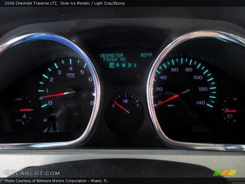 Silver Ice Metallic / Light Gray/Ebony 2009 Chevrolet Traverse LTZ