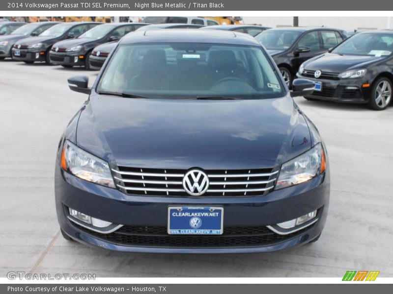 Night Blue Metallic / Titan Black 2014 Volkswagen Passat TDI SEL Premium