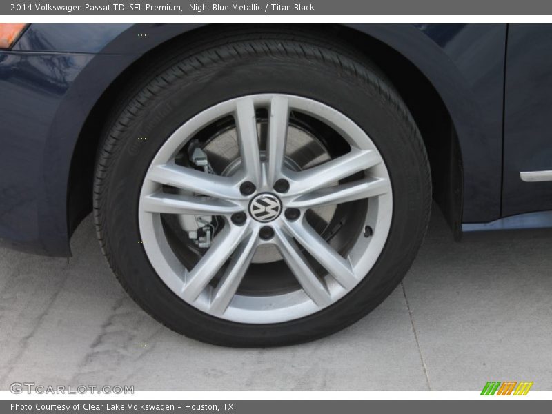 Night Blue Metallic / Titan Black 2014 Volkswagen Passat TDI SEL Premium