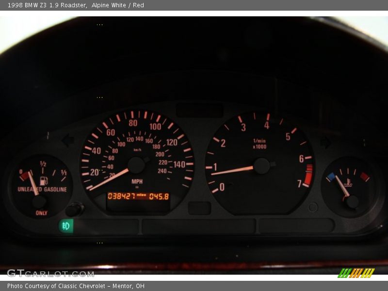  1998 Z3 1.9 Roadster 1.9 Roadster Gauges