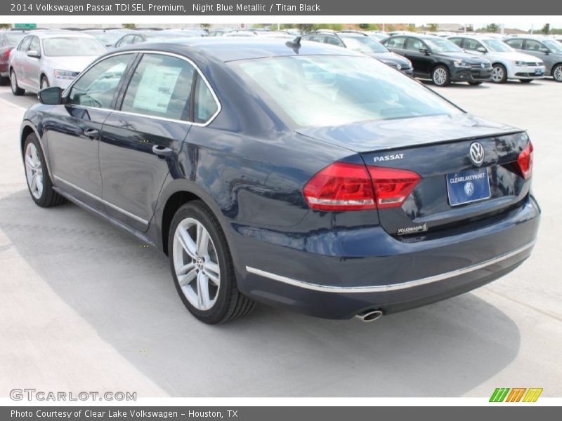Night Blue Metallic / Titan Black 2014 Volkswagen Passat TDI SEL Premium