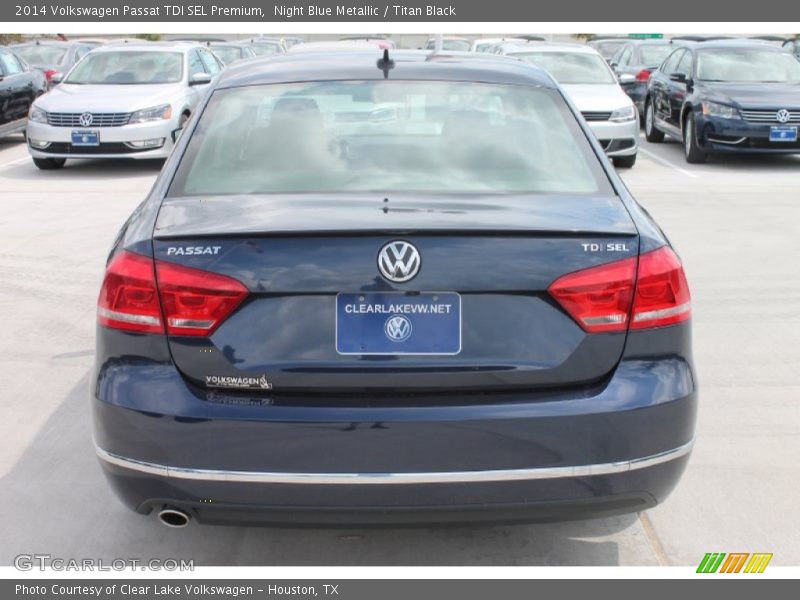 Night Blue Metallic / Titan Black 2014 Volkswagen Passat TDI SEL Premium