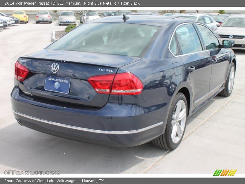 Night Blue Metallic / Titan Black 2014 Volkswagen Passat TDI SEL Premium