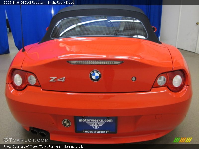 Bright Red / Black 2005 BMW Z4 3.0i Roadster