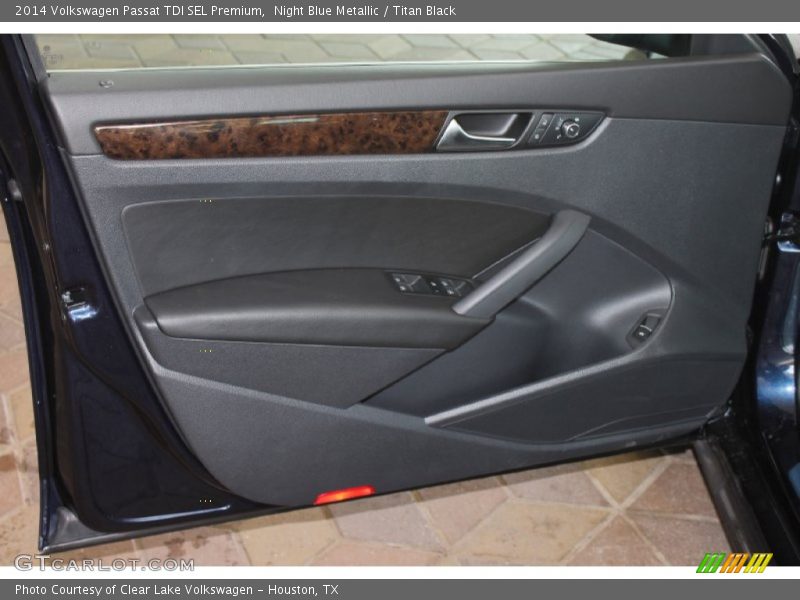 Night Blue Metallic / Titan Black 2014 Volkswagen Passat TDI SEL Premium