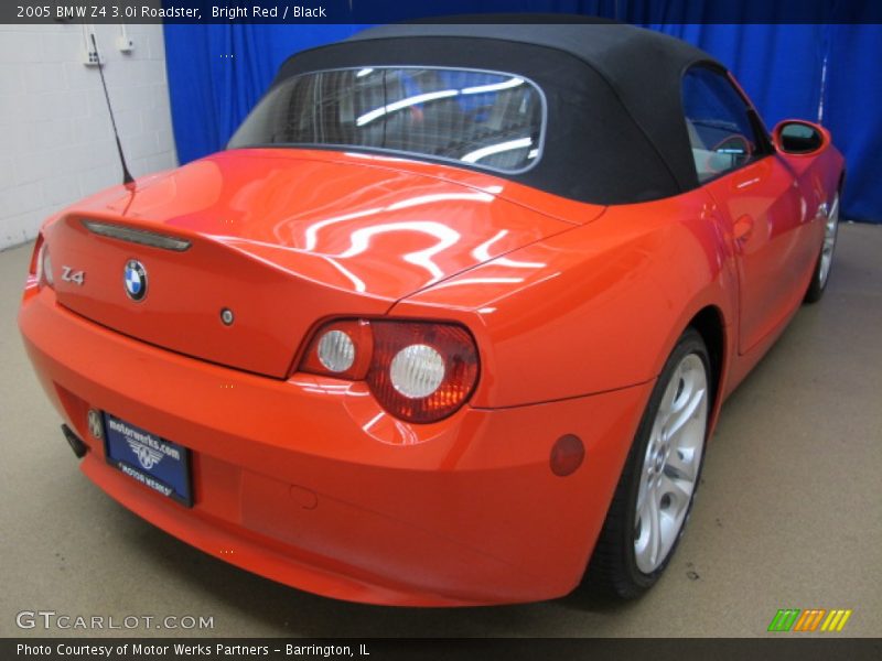 Bright Red / Black 2005 BMW Z4 3.0i Roadster