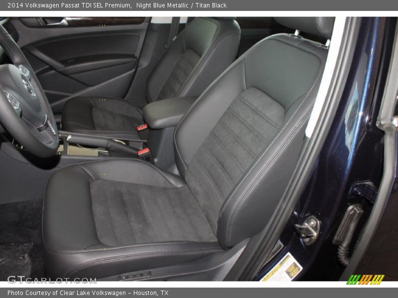 Night Blue Metallic / Titan Black 2014 Volkswagen Passat TDI SEL Premium