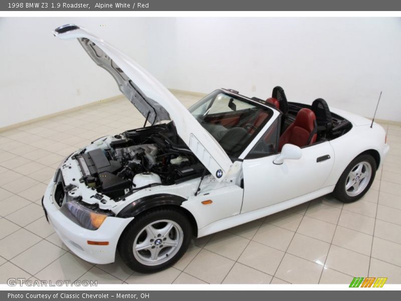 Alpine White / Red 1998 BMW Z3 1.9 Roadster