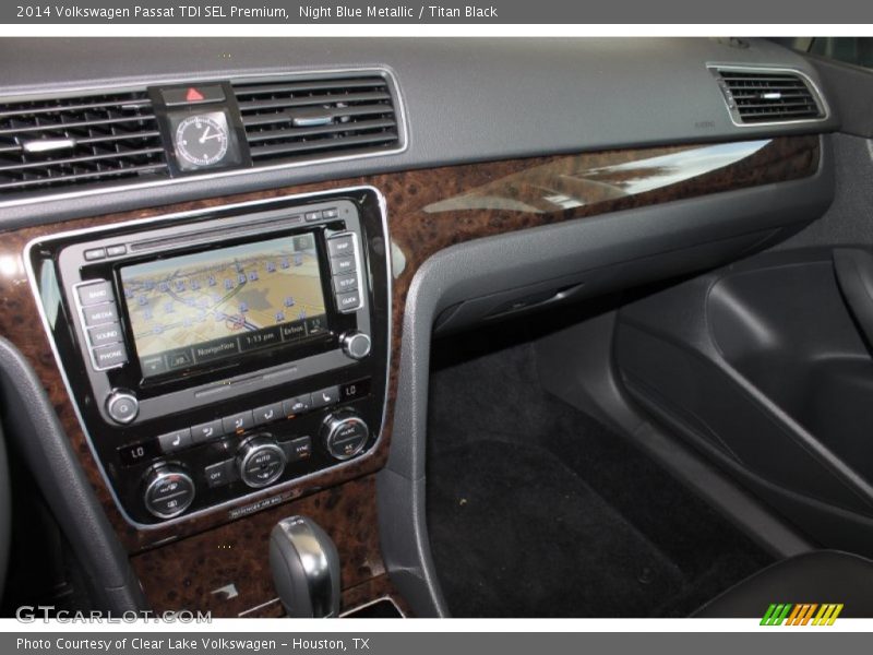 Night Blue Metallic / Titan Black 2014 Volkswagen Passat TDI SEL Premium