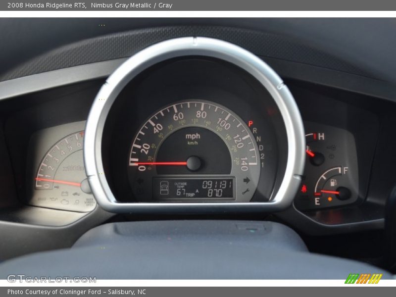 Nimbus Gray Metallic / Gray 2008 Honda Ridgeline RTS