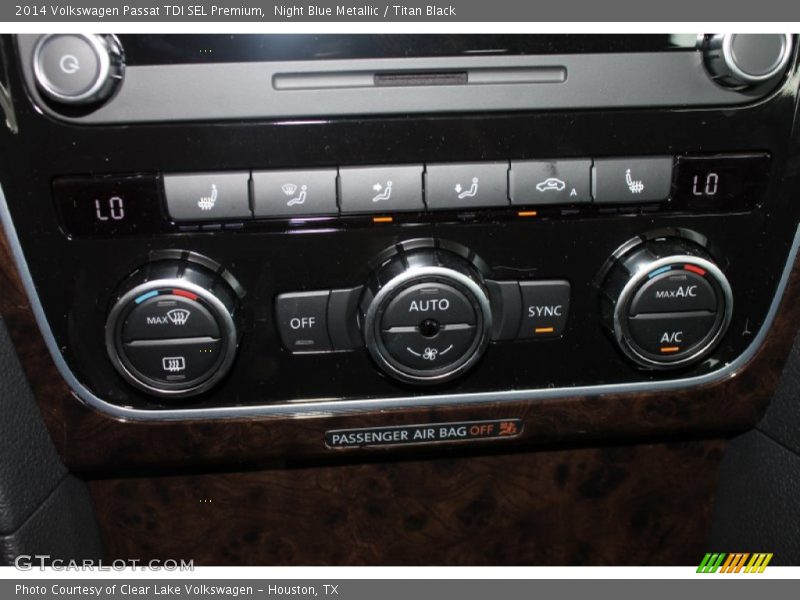 Night Blue Metallic / Titan Black 2014 Volkswagen Passat TDI SEL Premium
