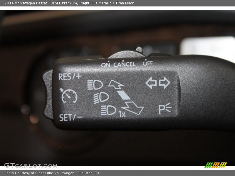 Night Blue Metallic / Titan Black 2014 Volkswagen Passat TDI SEL Premium