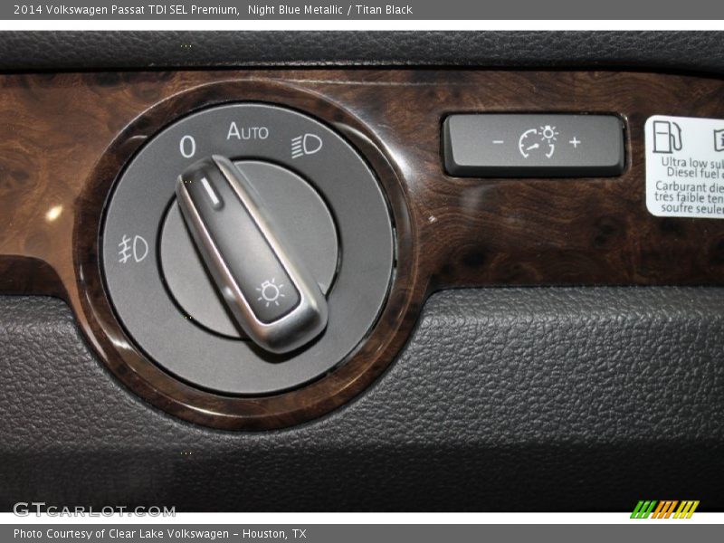 Night Blue Metallic / Titan Black 2014 Volkswagen Passat TDI SEL Premium
