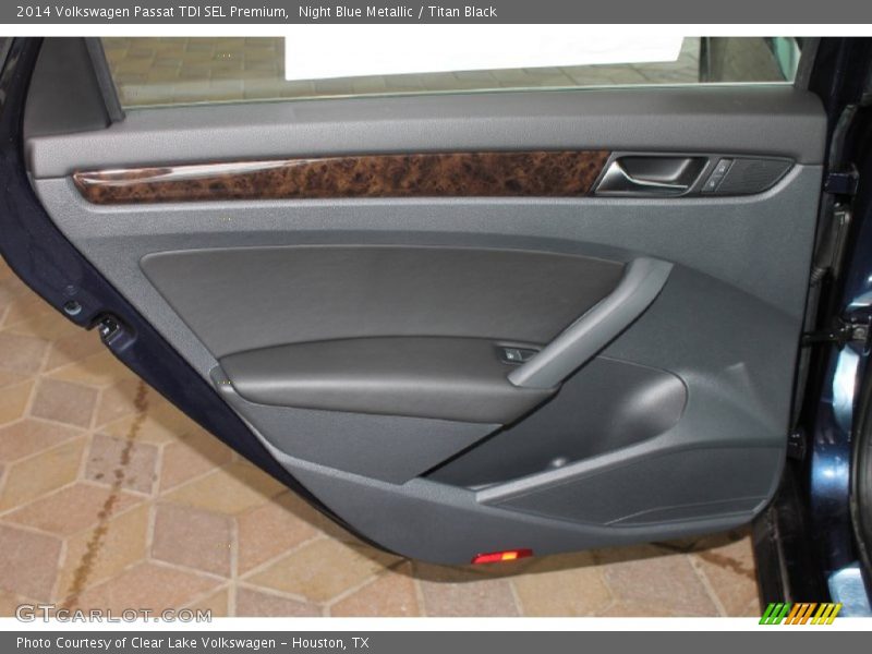 Night Blue Metallic / Titan Black 2014 Volkswagen Passat TDI SEL Premium