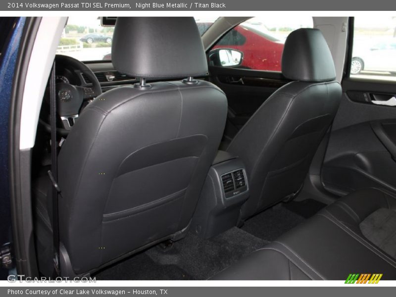 Night Blue Metallic / Titan Black 2014 Volkswagen Passat TDI SEL Premium
