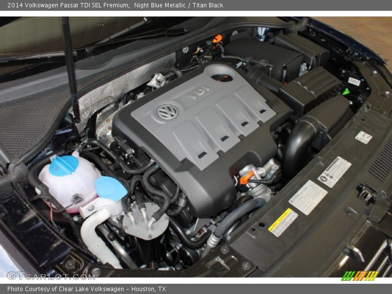 Night Blue Metallic / Titan Black 2014 Volkswagen Passat TDI SEL Premium