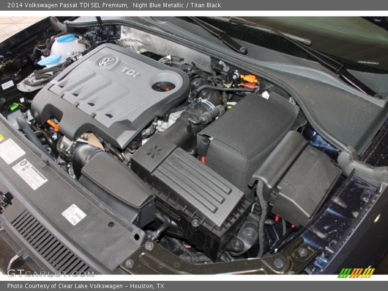 Night Blue Metallic / Titan Black 2014 Volkswagen Passat TDI SEL Premium