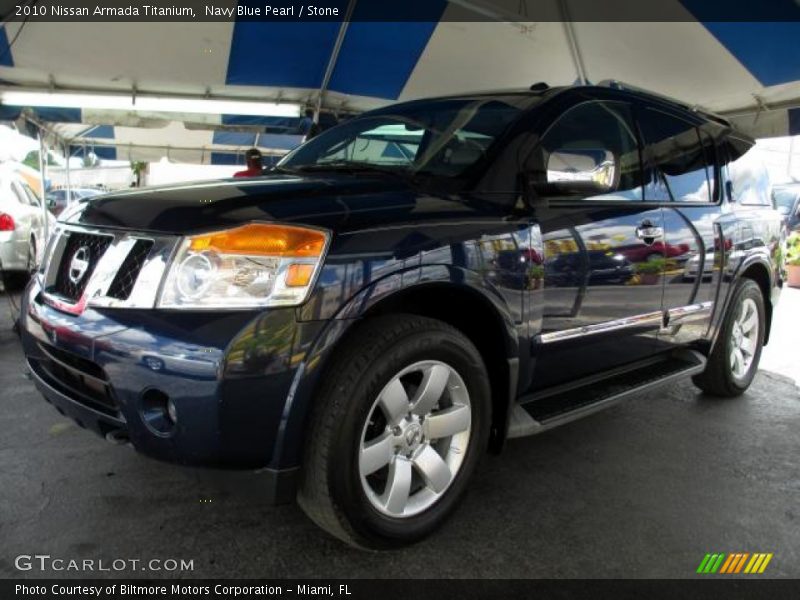 Navy Blue Pearl / Stone 2010 Nissan Armada Titanium