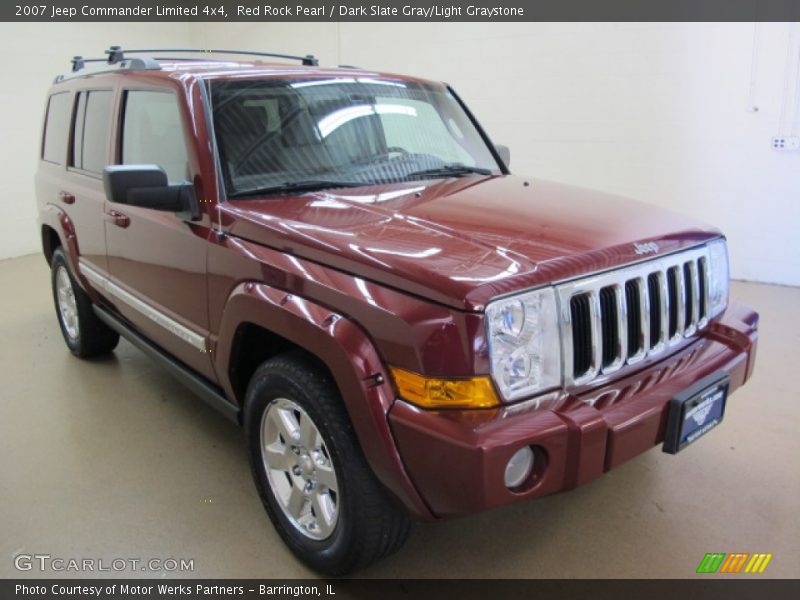 Red Rock Pearl / Dark Slate Gray/Light Graystone 2007 Jeep Commander Limited 4x4