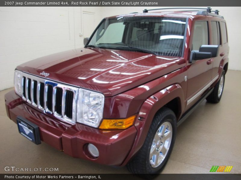 Red Rock Pearl / Dark Slate Gray/Light Graystone 2007 Jeep Commander Limited 4x4