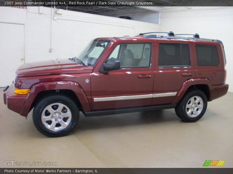 Red Rock Pearl / Dark Slate Gray/Light Graystone 2007 Jeep Commander Limited 4x4