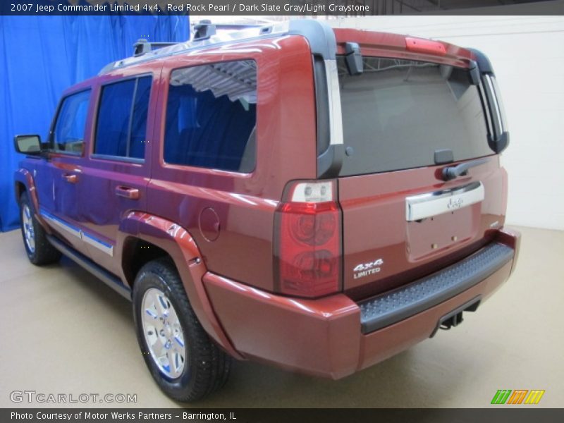 Red Rock Pearl / Dark Slate Gray/Light Graystone 2007 Jeep Commander Limited 4x4