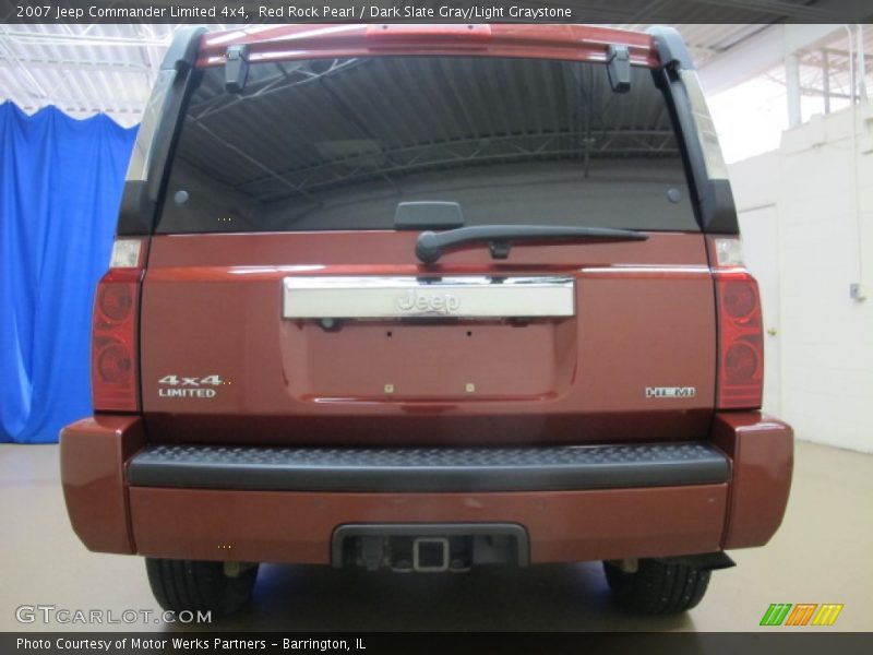 Red Rock Pearl / Dark Slate Gray/Light Graystone 2007 Jeep Commander Limited 4x4