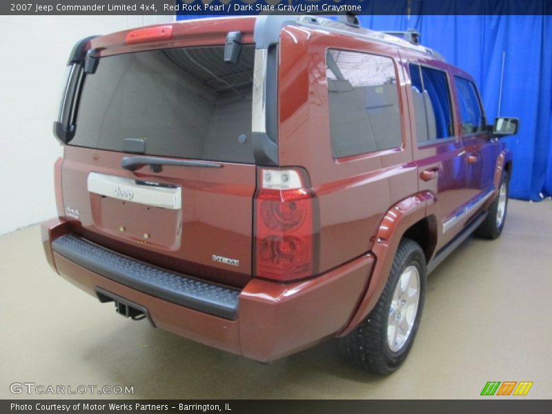Red Rock Pearl / Dark Slate Gray/Light Graystone 2007 Jeep Commander Limited 4x4