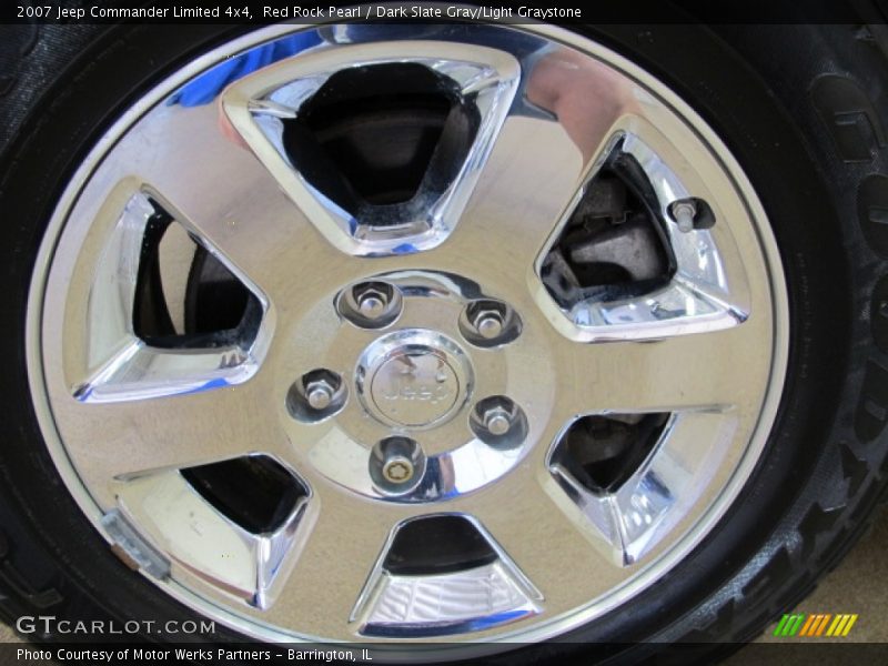 Red Rock Pearl / Dark Slate Gray/Light Graystone 2007 Jeep Commander Limited 4x4