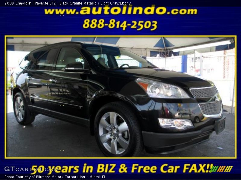 Black Granite Metallic / Light Gray/Ebony 2009 Chevrolet Traverse LTZ