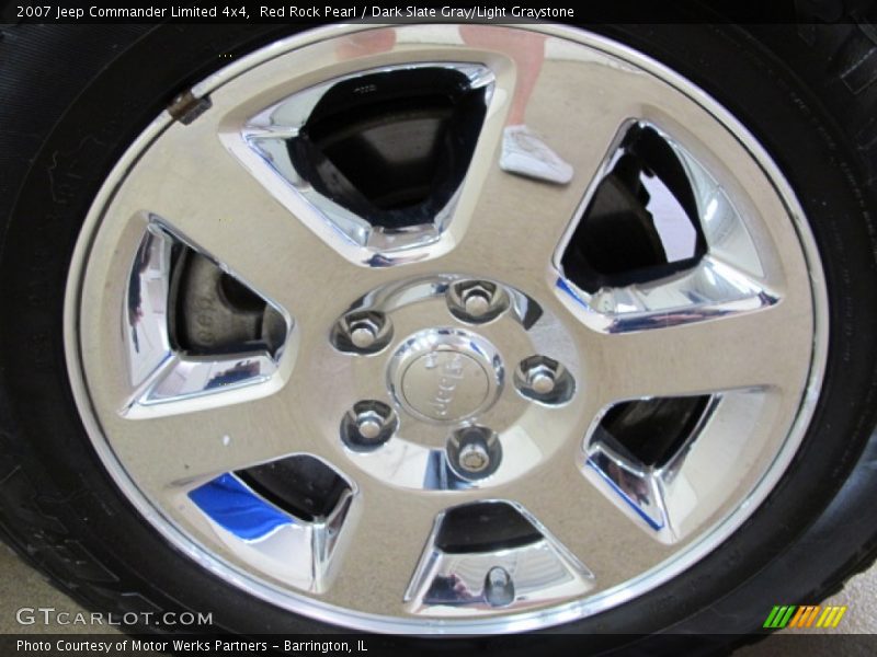 Red Rock Pearl / Dark Slate Gray/Light Graystone 2007 Jeep Commander Limited 4x4