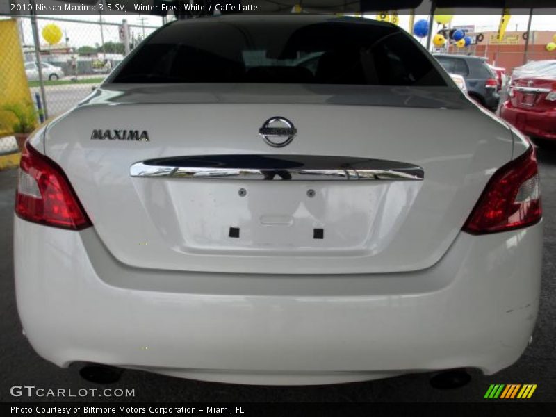 Winter Frost White / Caffe Latte 2010 Nissan Maxima 3.5 SV