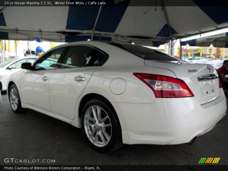 Winter Frost White / Caffe Latte 2010 Nissan Maxima 3.5 SV