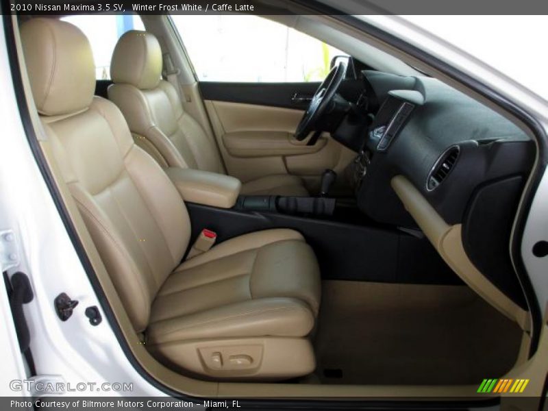 Winter Frost White / Caffe Latte 2010 Nissan Maxima 3.5 SV
