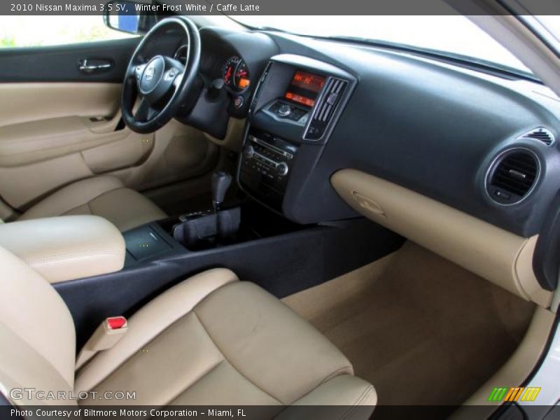 Winter Frost White / Caffe Latte 2010 Nissan Maxima 3.5 SV